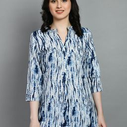 MEESAN Mandarin Collar Printed Tunic-image-94