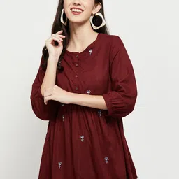 max Blue Embroidered Tunic-picture-20
