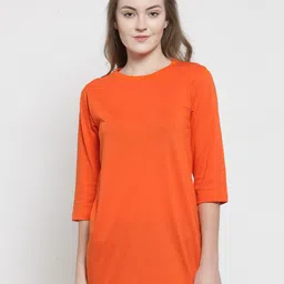 Kalt Women Orange T-shirt-image-77