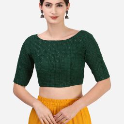 Boat Neck Women Blouse-image-88