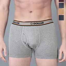 Dollar Bigboss Men Solid Pack of 5 Combed Cotton Interlock Trunk MBTR-04-SCD-PO5-CO1-S24-22
