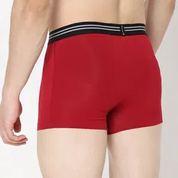 UnderJeans by Spykar Antimicrobial Long Trunk UJNPTS062MAROON image 2