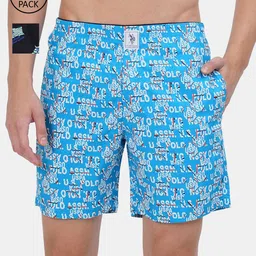 U.S. Polo Assn. Men Pack of 2 Pure Cotton Printed Boxers-image-51