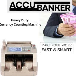 ACCUBANKER Premium 3x Speed Mix Value Counter Machine With Fake Note Detector Note Counting Machine image 3