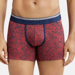 Jockey Men Red Printed Trunks-picture-14
