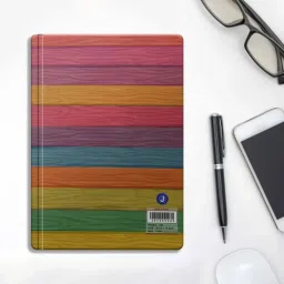 jhingalala Chaotic Workspace Hard Bound Undated A5 Diary Notebook (20 X 14.5 CM, 80 GSM, 190 Ruled Perforated Pages) Diary for Writing, Gift for Friend, Personal Diary A5 Notebook Ruled 190 Pages image 2