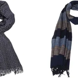 Self Design Pure Cotton Men Multicolor Fancy Scarf-image-24