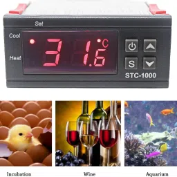 electrolight Two Relay Output Digital Temperature Controller STC-1000 AC 220V 10A. Multipurpose Controller image 3