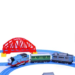 ADKD Kids Train & Track Set With Changeable Tracks Over Bridge Tunnel image 4