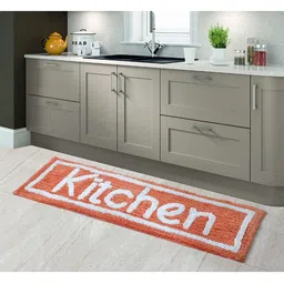 AEROHAVEN Peach Quirky 1850 GSM Anti Slip Kitchen Runner-35