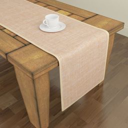 S9home by Seasons Orange & Beige Solid 6-Seater Table Runner-22