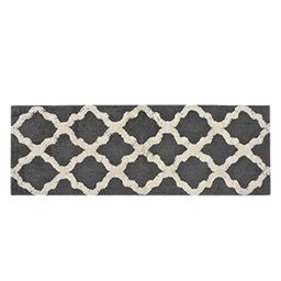Homitecture Grey & Beige Trellis- Patterned Floor Runner image 5