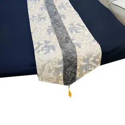 Good Vibes Grey 4 Pieces Printed Square Cushion Covers and Table Runner image 2