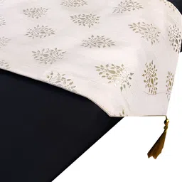 Good Vibes Cream 6 Pieces Printed Square Cushion Covers and Table Runner image 2