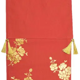 BLANC9 Red Pure Cotton Table Runner image 2