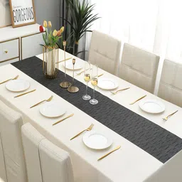 HOKIPO Black Rectangular Table Runner image 5