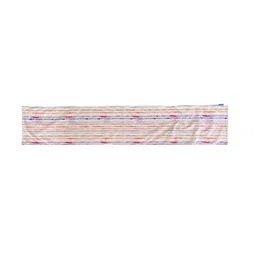 Tasseled Home White & Pink Brushstroke Printed Rectangular Table Runner image 3