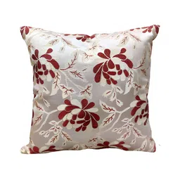 Good Vibes Maroon & Grey 6 Pieces Printed Square Cushion Covers and Table Runner image 3