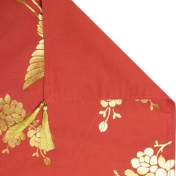BLANC9 Red Pure Cotton Table Runner image 3