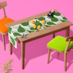 ArtzFolio Green Printed Dining Center Table Runner image 1