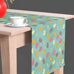 ArtzFolio Blue & Yellow Digital Printed Table Runner image 1
