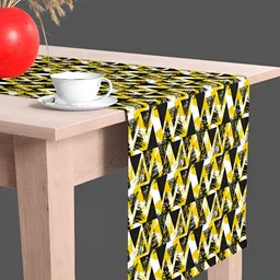 ArtzFolio Black & White Printed Table Runner image 1