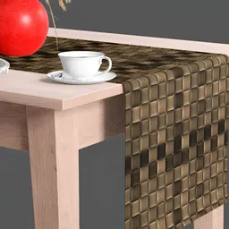 ArtzFolio Brown & Green Digital Printed Table Runner image 2