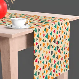 ArtzFolio Beige & Green Digital Printed Table Runner image 2