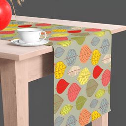 ArtzFolio Beige & Green Digital Printed Table Runner image 2