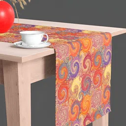 ArtzFolio Red & Blue Geometric Printed Table Runners image 2