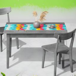 ArtzFolio Blue & Yellow Digital Printed Table Runner image 4