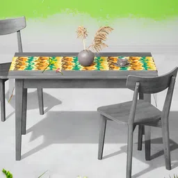 ArtzFolio Beige & Green Digital Printed Table Runner image 4