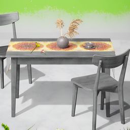ArtzFolio Yellow & Brown Digital Printed Table Runner image 4