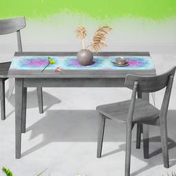 ArtzFolio Sea Green & Pink Ethnic Motifs Printed Rectangular Table Runner image 4