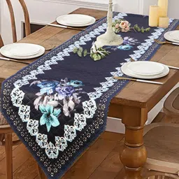 LooMantha Blue & White Printed Table Runner image 4