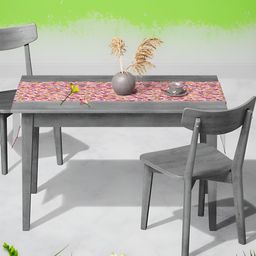 ArtzFolio White & Pink Digital Printed Table Runner image 4