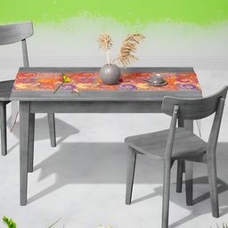 ArtzFolio Red & Blue Geometric Printed Table Runners image 4