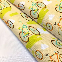 ArtzFolio Yellow & Green Quirky Printed Dining Centre Table Runner image 5