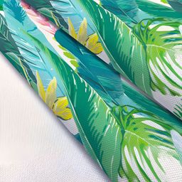 ArtzFolio Green & White Floral Printed Rectangular Table Runner image 5