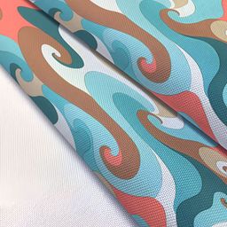 ArtzFolio Teal & Peach Coloured Digital Printed Table Runner image 5