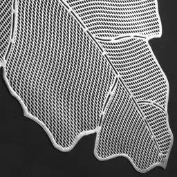 Dakshya Industries Silver Toned Textured Table Runner image 5
