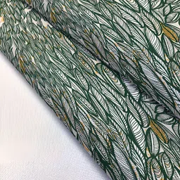 ArtzFolio Green & White Digital Printed Table Runner image 5