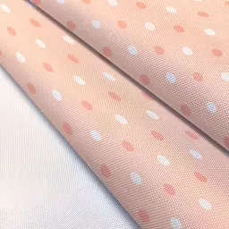 ArtzFolio Peach & White Polka Dots Printed Table Runner image 5
