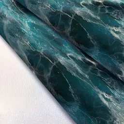 ArtzFolio Teal & White Printed Table Runner image 5