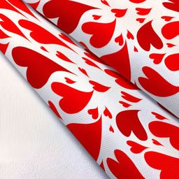 ArtzFolio White & Red Geometric Printed Table Runner image 5