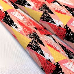 ArtzFolio Pink & Red Geometric Digital Printed Table Runner image 5
