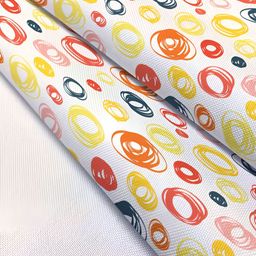 ArtzFolio White & Red Geometric Printed Table Runner image 5