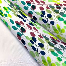 ArtzFolio White & Green Abstract Printed Table Runner image 5