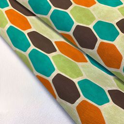 ArtzFolio Green Geometric-Printed Edge To Edge Table Runner image 5
