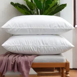 LUXURY Polyester Fibre Solid Sleeping Pillow Pack of 2-image-67